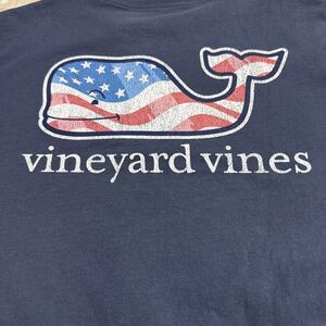 Vineyard Vines Children's XL Whale Pocket Crew Tee T-Shirt flag